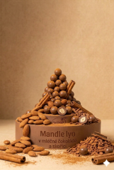 Mandle pražené natural v mléčné čokoládě a skořici 5 kg